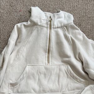Lululemon Athletica Off-White Zip-Up Hoodie